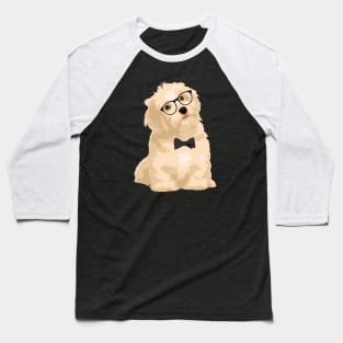 Cute Hipster Reddish Havanese Puppy T-Shirt for Dog Lovers Baseball T-Shirt